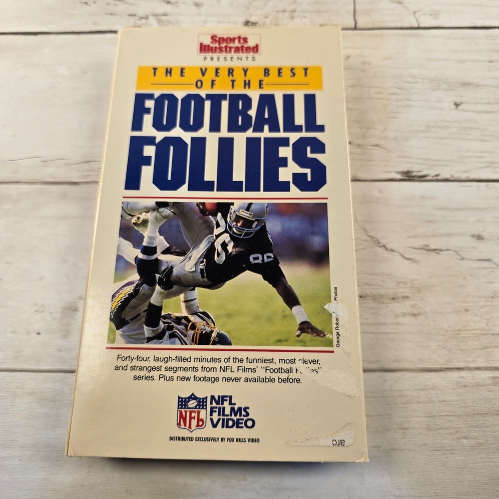 The Very Best of the Football Follies VHS Sports Illustrated NFL Films 1988